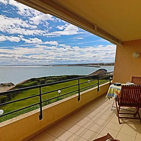 Superbe T3 Avec Terrasse Face A La Mer, Sete, Acces Direct Plage, Piscine, 4 Pers. - Fr-1-472a-175